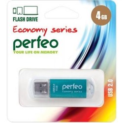 USB-флеш-накопитель PERFEO  4GB E01 Green economy series Perfeo {Китай}
