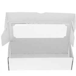Коробка самосборная 23*14.5*9 см Белый с окном 51740