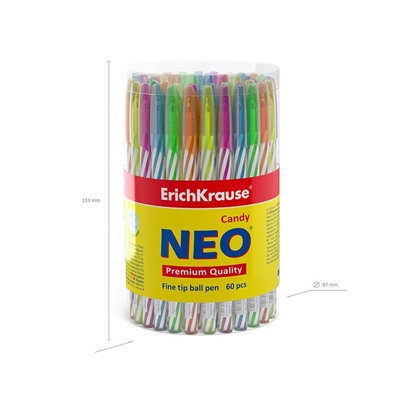 Ручка шариковая ErichKrause Neo Candy чернила синие 47550 ЦЕНА ЗА 1 ШТ!!!