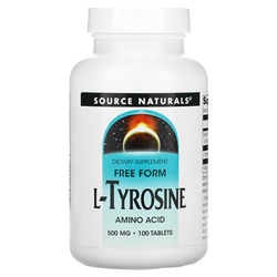Source Naturals L-Tyrosine, 500 mg, 100 Tablets