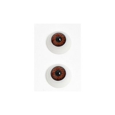 Глазки для игрушек 20 мм объемные круглые (10 шт) Карие 171987
