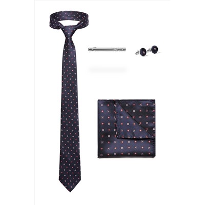 Набор: галстук, платок, запонки, зажим "Власть" SIGNATURE #787191