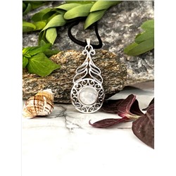 Серебряный кулон с Лунным Камнем, 5.86 г; Silver pendant with Moonstone, 5.86 g