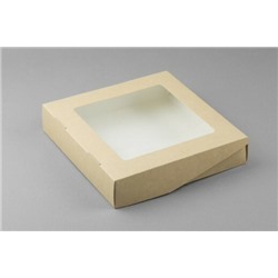 Коробка самосборная 20*20*4 см Крафт с окном Цена за 1 коробку 516811