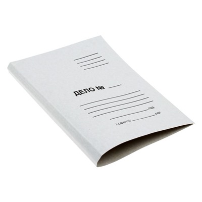 Папка-обложка Calligrata "Дело", 300 г/м2, на 200л, белая, немелованная