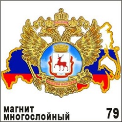Магнит Нижний Новгород Г178-079 (многослойный) герб