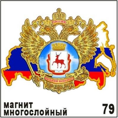 Магнит Нижний Новгород Г178-079 (многослойный) герб