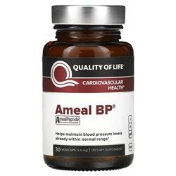 Quality of Life Labs Ameal BP, Cardiovascular Health, 3.4 mg, 30 Vegicaps