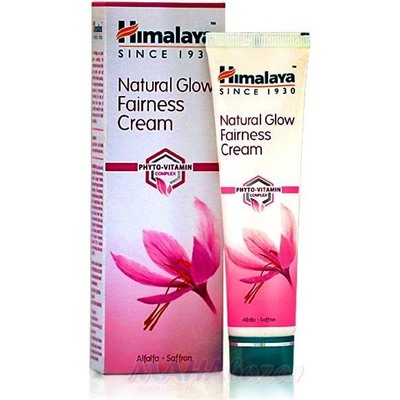 Отбеливающий крем, 50 г, производитель Хималая; Natural Glow Fairness Cream, 50 g, Himalaya