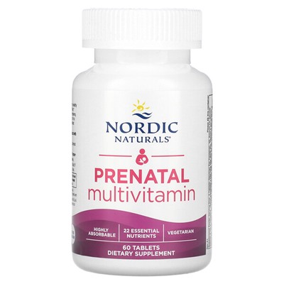 Nordic Naturals Prenatal Multivitamin, 60 Tablets