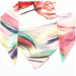 Женский шейный платок шифоновый с рисунком (70*70 см) 68216