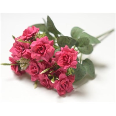 Искусственные цветы, Ветка в букете роза 15 гол.(1010237) (200)