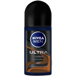 Антиперспирант шариковый мужской Nivea (Нивея) Ultra Carbon, 50 мл