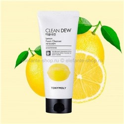 Пенка для умывания Tony Moly Clean Dew LEMON Foam Cleanser, 180 мл (51)