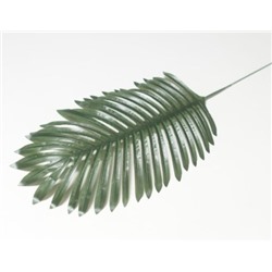 Искусственные цветы, Ветка лист пальма средняя (ш-21см) для венка (1010237) зеленый