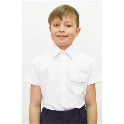 Рубашка для мальчика с коротким рукавом, рост 128-134