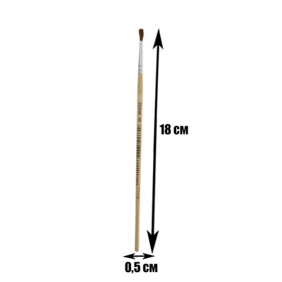 Кисть пони № 3, круглая