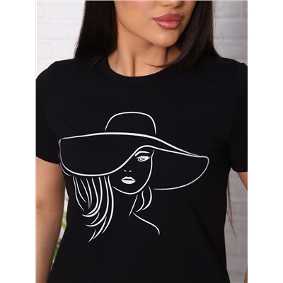 Миледи(чёрный) футболка женская