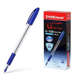 Ручка шариковая U-109 Classic Stick Grip Ultra Glide Technology синяя 1.0мм 53742 Erich Krause {Индия}