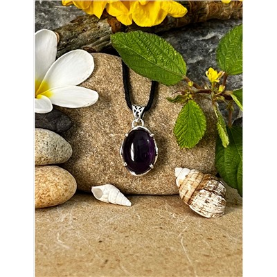 Серебряный кулон с Аметистом, 4.81 г; Silver pendant with Amethyst, 4.81 g