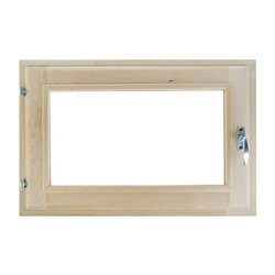 Окно, 40×60см, двойное стекло, с уплотнителем, из липы
