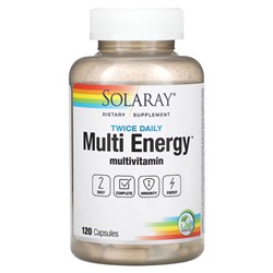 Solaray Twice Daily, Multi Energy Multivitamin, 120 Capsules