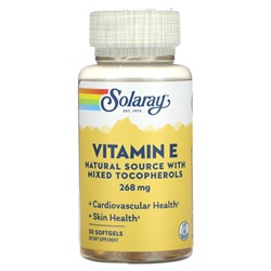 Solaray Vitamin E, 268 mg, 50 Softgels