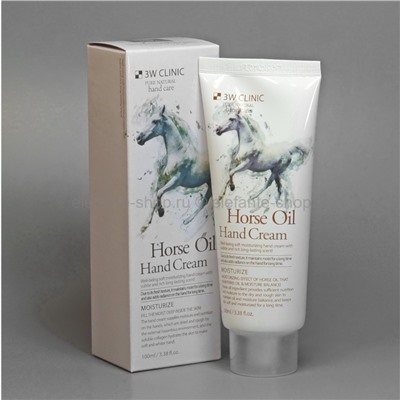 Крем для рук с лошадиным маслом 3W Clinic Horse Oil Hand Cream 100ml (51)