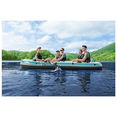 Лодка Adventure Elite X5 Raft 5-местная, 364 х 166 см, комплект: вёсла, насос, сумка, 65159 Bestway