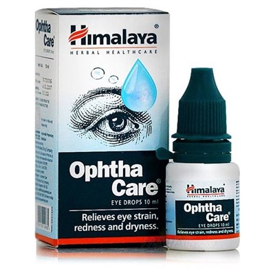 Оптакейр, глазные капли, 10 мл, производитель Хималая; Ophthacare eye drops, 10 ml, Himalaya