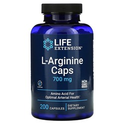 Life Extension L-Arginine Caps, 700 mg, 200 Capsules
