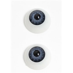 Глазки для игрушек 20 мм объемные круглые (10 шт) Серые 171988