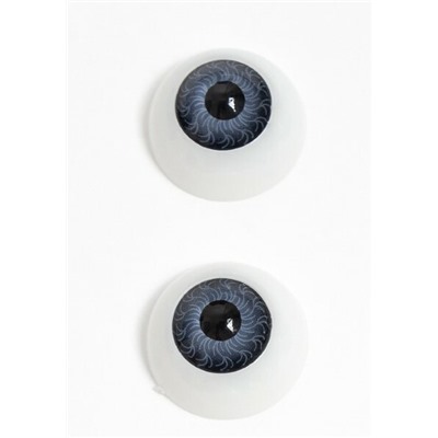 Глазки для игрушек 20 мм объемные круглые (10 шт) Серые 171988