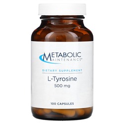 Metabolic Maintenance L-Tyrosine, 500 mg, 100 Capsules