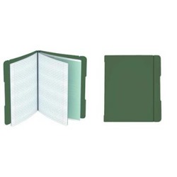 Тетрадь со сменным блоком 48л х 2 клетка пластиковая обложка на резинке съемная "DoubleBook. Зеленый" ТПДБ596129 Эксмо {Китай}
