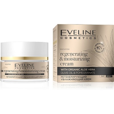 Eveline ORGANIC GOLD Крем регенерирующий увлажняющий 50мл (*30)