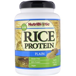 NutriBiotic Raw Rice Protein, Plain , 1 lb. 5 oz (600 g)