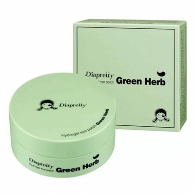 Гидрогелевые патчи Diapretty Hydrogel Eye Patch Green Herb