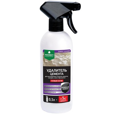 Удалитель цемента Prosept Cement Cleaner, готовый раствор, 0,5л