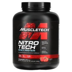 Muscletech Nitro Tech, Whey Protein, Strawberry, 4 lbs (1.81 kg)