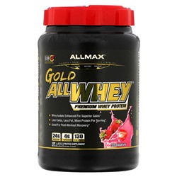 ALLMAX Gold AllWhey, Premium Whey Protein, Strawberry, 2 lbs (907 g)