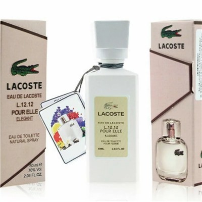 LACOSTE L.12.12 POUR ELLE ELEGANT суперстойкие книжка 60ml (Ж)