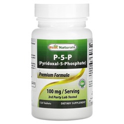 Best Naturals P-5-P (Pyridoxal-5-Phosphate), 50 mg, 120 Tablets