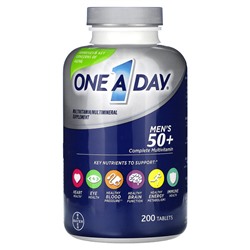 One-A-Day Men's 50+, Complete Multivitamin, 200 tablets