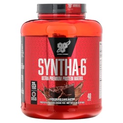 BSN Syntha-6, Ultra Premium Protein Matrix, Chocolate Cake Batter, 5 lb (2.27 kg)