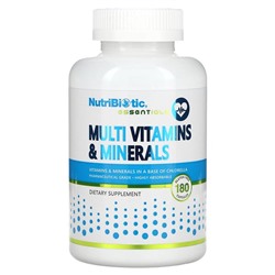 NutriBiotic Essentials, Multi Vitamins & Minerals , 180 Capsules