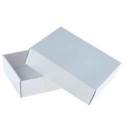 Коробка самосборная 18.5*15.5*5 см Белый крышка/дно 56244