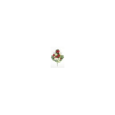 Искусственные цветы, Ветка в букете роза с лилией (1010237)
