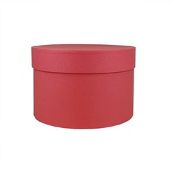 Подарочная коробка цилиндр 18*12 см Красный 530544