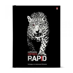 Тетрадь со сменным блоком 160л клетка на 4 кольца "RAPID" 7-160-081/111 Альт {Россия}